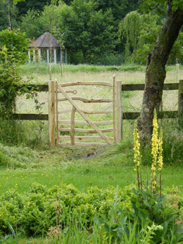 Minorcan style gate by water meadow